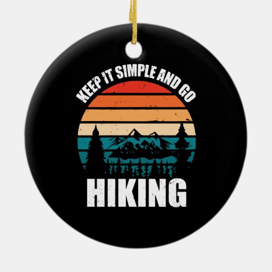 Eenvoudig houden en wandelend werken keramisch ornament (Achterkant)