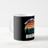 Eenvoudig houden en wandelend werken koffiemok (Voorkant links)