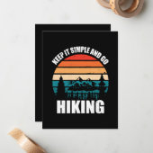 Eenvoudig houden en wandelend werken notitiekaartje (Voorkant / Achterkant in situ)