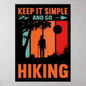 Eenvoudig houden en wandelend werken poster (Voorkant)