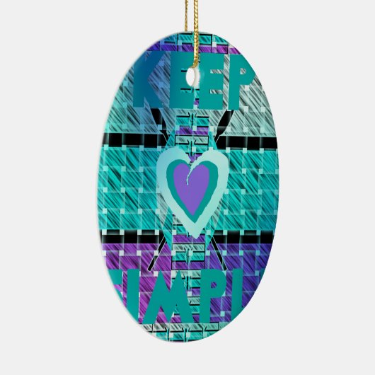 Eenvoudig houden keramisch ornament (Rechts)