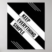 Eenvoudig houden poster (Voorkant)