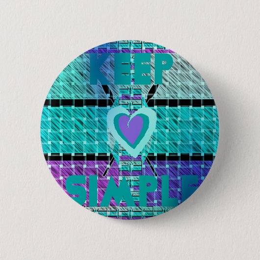 Eenvoudig houden ronde button 5,7 cm (Voorkant)