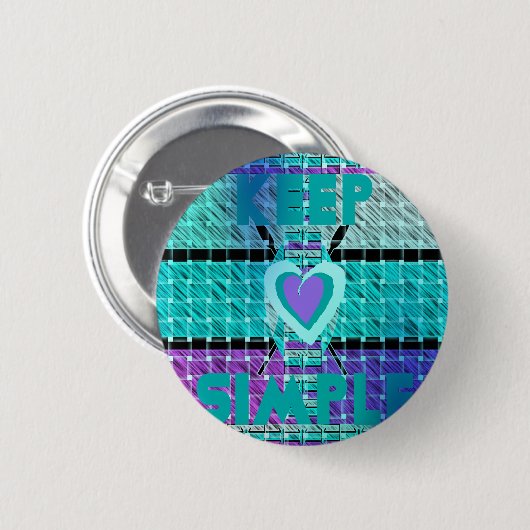 Eenvoudig houden ronde button 5,7 cm (Voorkant /achterkant)