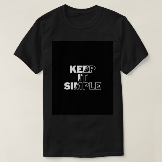 Eenvoudig houden t-shirt (Design voorkant)