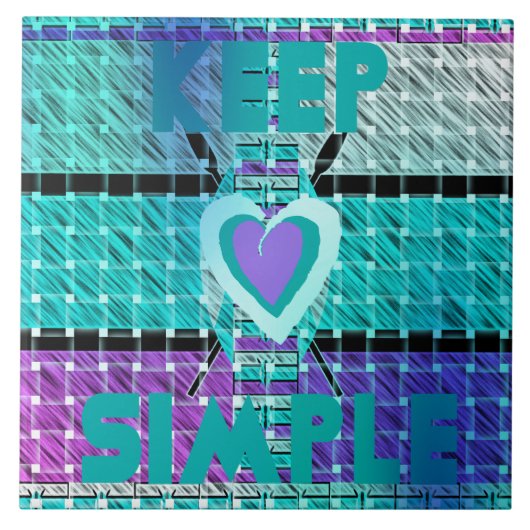 Eenvoudig houden tegeltje (Voorkant)