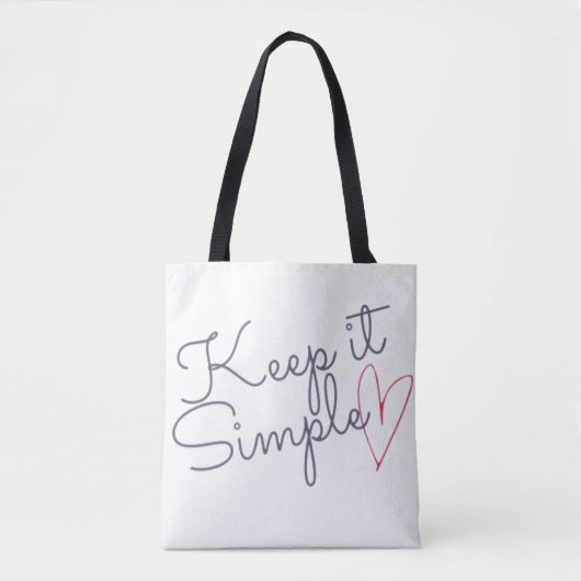 Eenvoudig houden tote bag (Voorkant)