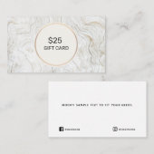 Eenvoudig hout $25 Discount Cadeaukaart Visitekaartje (Voorkant / Achterkant)