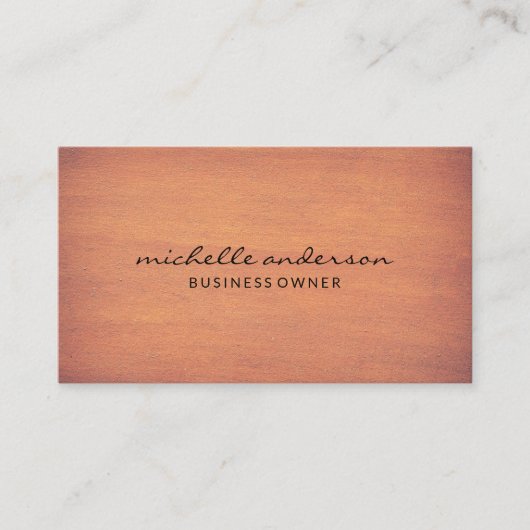 eenvoudig | Hout Visitekaartje (Voorkant)