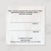 Eenvoudig hout Voeg uw Logo-klantverwijzingskaart  Aanbevelingskaartje (Achterkant)
