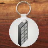 Eenvoudig houten boekenplankontwerp sleutelhanger (Voorkant)