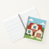 Eenvoudig huis notitieboek (Binnen)