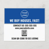 Eenvoudig huis verkopen We kopen huizen Realtor Flyer (Achterkant)