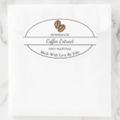 Eenvoudig huisgemaakt koffie extract label (Tas)