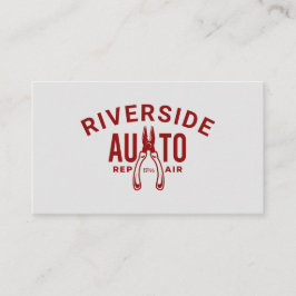 Eenvoudig hulpprogramma voor reparatie van auto's, visitekaartje