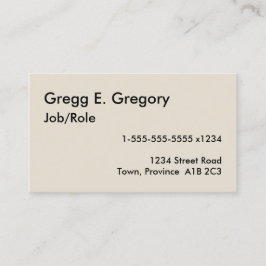 Eenvoudig, Humble en Mini Visitekaartje