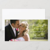 Eenvoudig huwelijk bedankt (Voorkant / Achterkant)