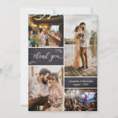 Eenvoudig huwelijk bedankt Foto Collage= (Voorkant)