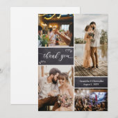 Eenvoudig huwelijk bedankt Foto Collage= (Voorkant / Achterkant)