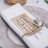 Eenvoudig huwelijk bedankt rubberstempel