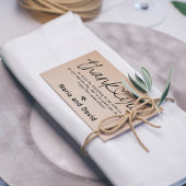 Eenvoudig huwelijk bedankt rubberstempel