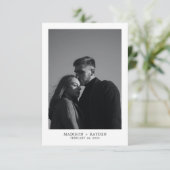 Eenvoudig huwelijk - Hartelijk dank voor uw kaart (Staand voorkant)