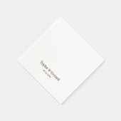 Eenvoudig huwelijk servet (Hoek)