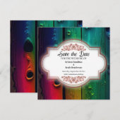 Eenvoudig huwelijk sparen de Datum Kaart (Voorkant / Achterkant)