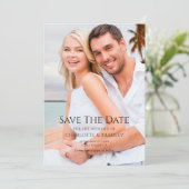 Eenvoudig huwelijk sparen het Afbeelding van de Da Save The Date (Staand voorkant)