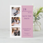 Eenvoudig huwelijk sparen het Afbeelding van de Da Save The Date (Staand voorkant)