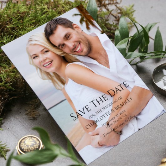 Eenvoudig huwelijk sparen het Afbeelding van de Da Save The Date