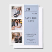 Eenvoudig huwelijk sparen het Afbeelding van de Da Vellum Uitnodigingen (Offset)