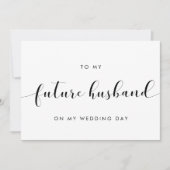 Eenvoudig Huwelijk Trouwkaart voor mijn toekomstig Kaart (Voorkant)