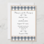 Eenvoudig  huwelijk tussen Gingham en Play Gingham Kaart (Voorkant)