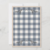 Eenvoudig  huwelijk tussen Gingham en Play Gingham Kaart (Achterkant)