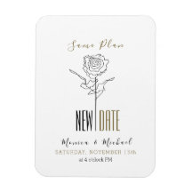 Eenvoudig huwelijk uitgesteld wijzig de datum