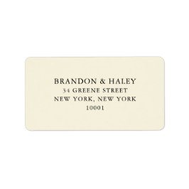 Eenvoudig huwelijkslabel etiket