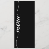 Eenvoudig huwelijksmenu Elegant script Menu