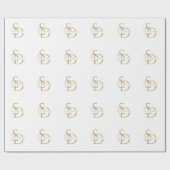 Eenvoudig huwelijksmonogram gepersonaliseerd met n cadeaupapier (Vlak)