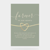 Eenvoudig huwelijksmonument acryl bord (Voorkant)