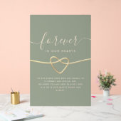 Eenvoudig huwelijksmonument acryl bord (Huwelijk)