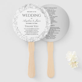 Eenvoudig Huwelijksprogramma Handwaaier