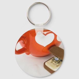 Eenvoudig huwelijksvoorstel sleutelhanger