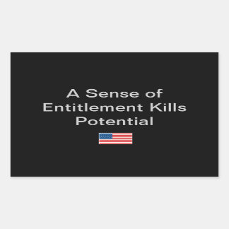 Eenvoudig idee voor het politieke seizoen rechthoekige sticker