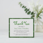 Eenvoudig Iers Groen | Begrafenis Bedankt (Staand voorkant)