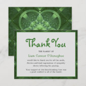 Eenvoudig Iers Groen | Begrafenis Bedankt (Voorkant / Achterkant)