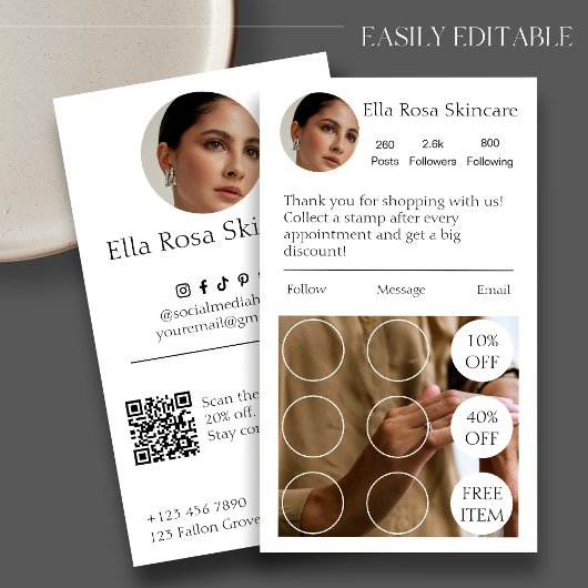 Eenvoudig IG Loyalty Visitekaartje