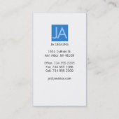 Eenvoudig III Visitekaartje (Achterkant)