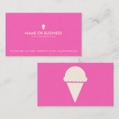 eenvoudig ijs visitekaartje (Voorkant / Achterkant)