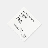 Eenvoudig ik doe met BBQ Engagement Party Weddensc Servet (Hoek)